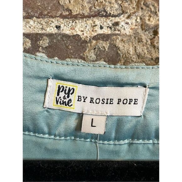 Pip & Vine by Rosie Pope Light Blue Lace Shift Dress Maternity Size L NWT - Picture 2 of 10